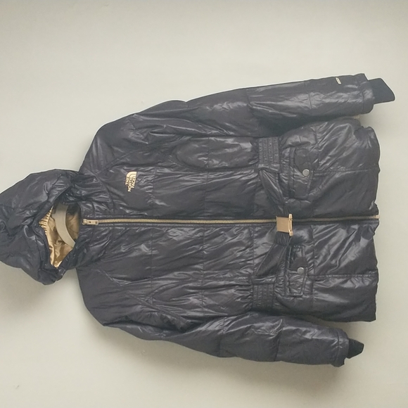 North Face Cocolee Black Belted 660 Puffer Jacket Girls XL, Womens XS/S - Picture 2 of 9